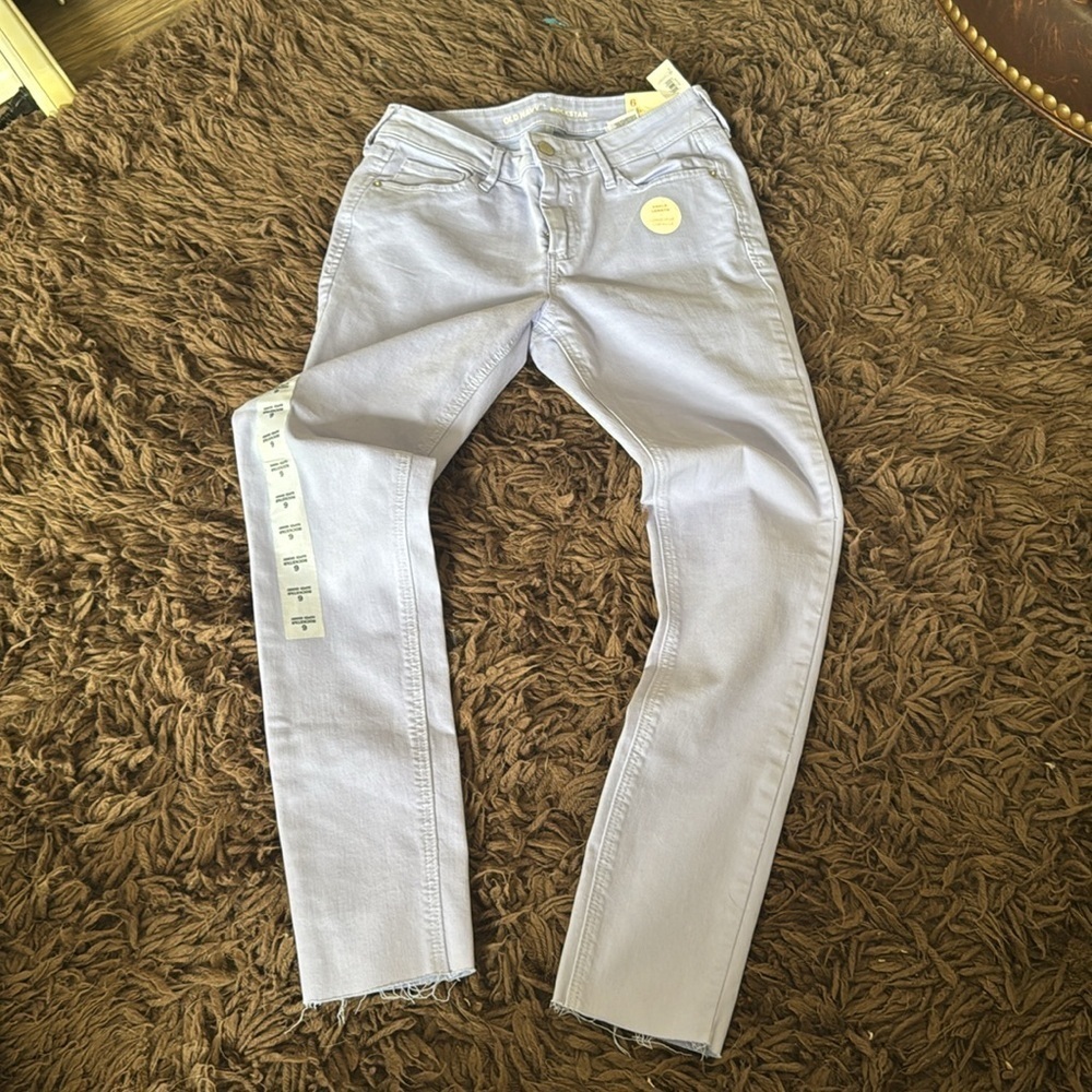 Old navy Light purple super skinny rockstar Jeans size 6 NWT